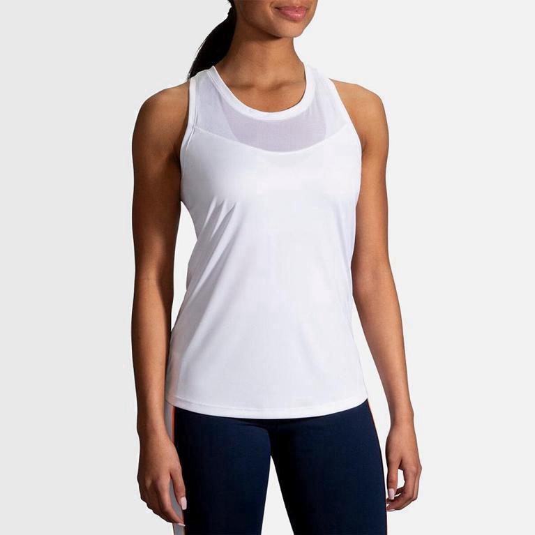 Brooks Stealth Australia - Women's Running Tank Top - White (382769-QRB)